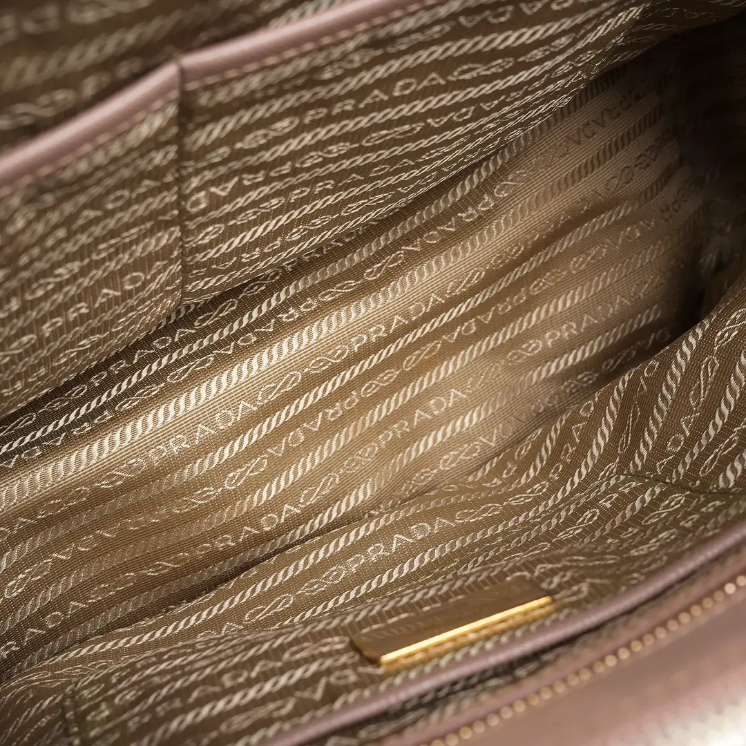 Prada Galleria Pink Saffiano Leather Tote Bag