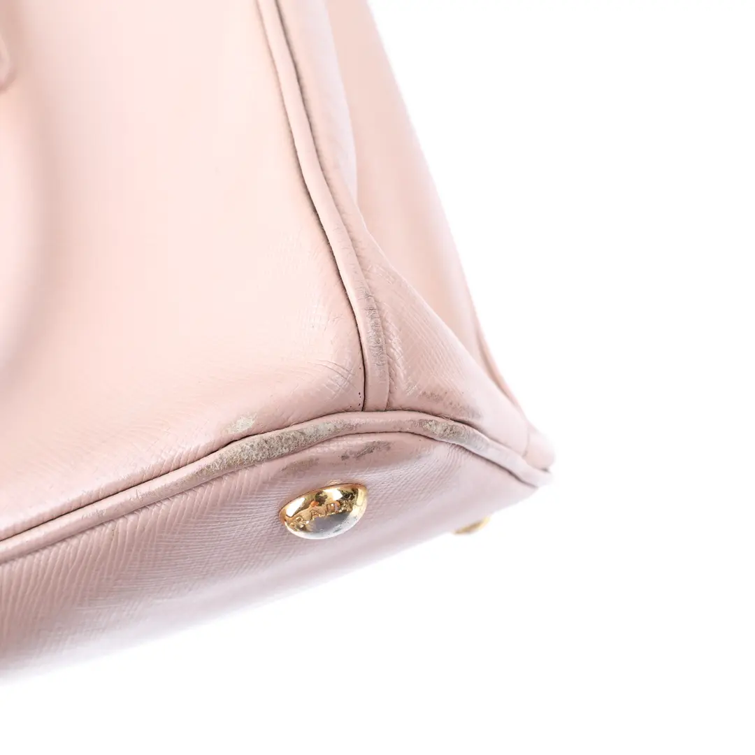 Prada Galleria Pink Saffiano Leather Tote Bag