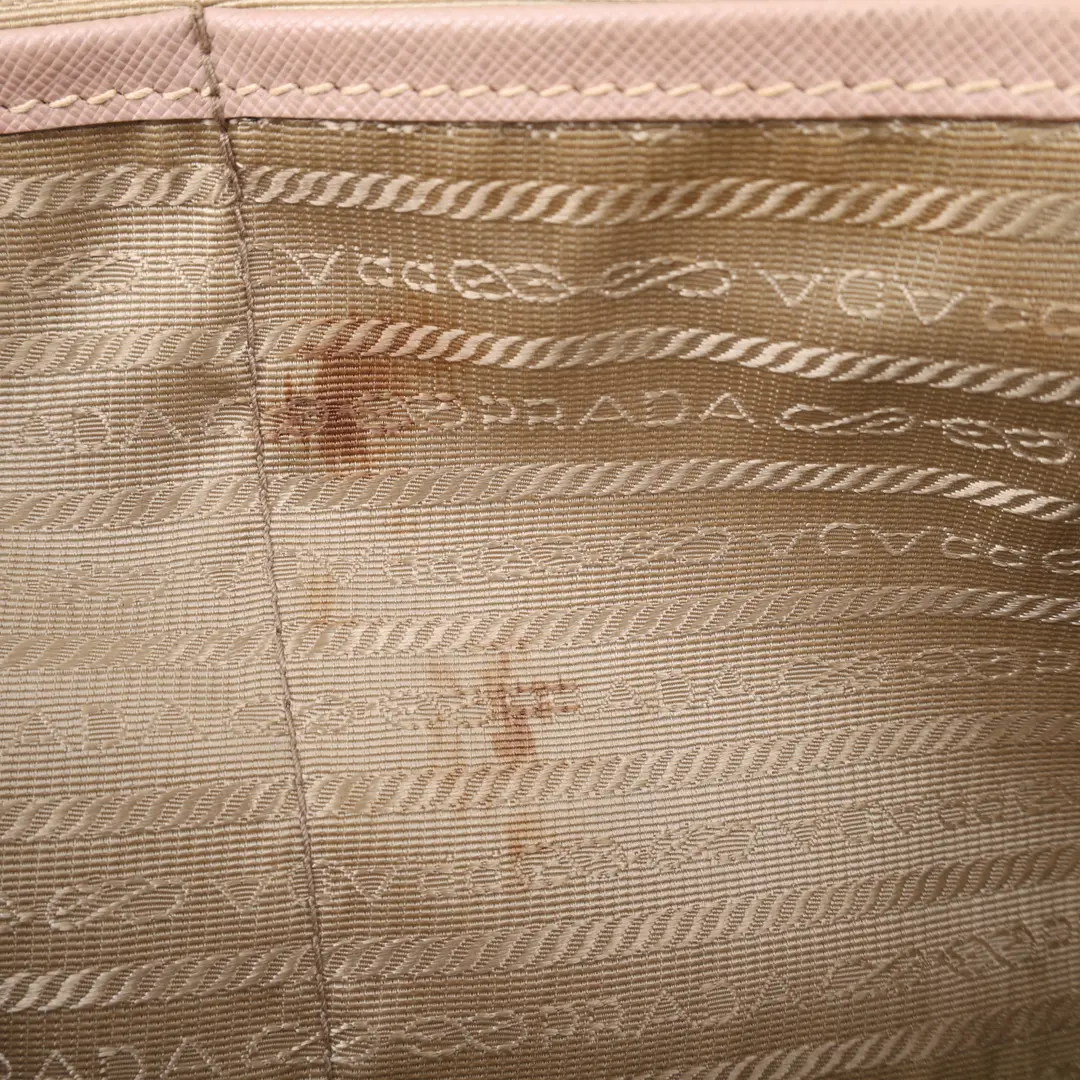 Prada Galleria Pink Saffiano Leather Tote Bag