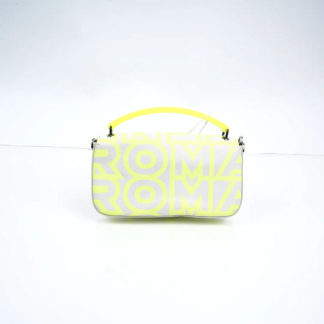 Fendi x Marc Jacobs Baguette White Leather Shoulder Bag