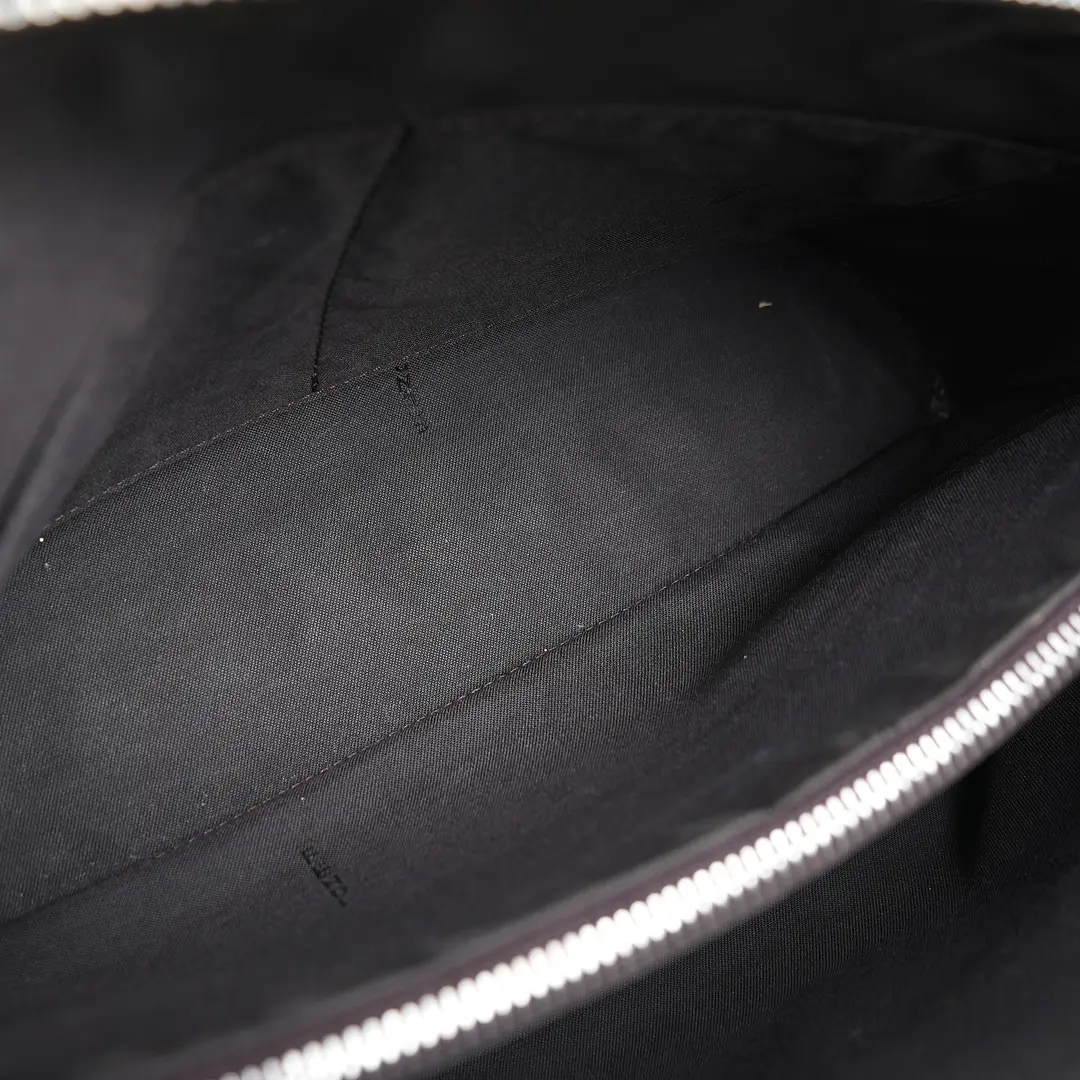 Fendi By The Way Gray Leather Boston Bag