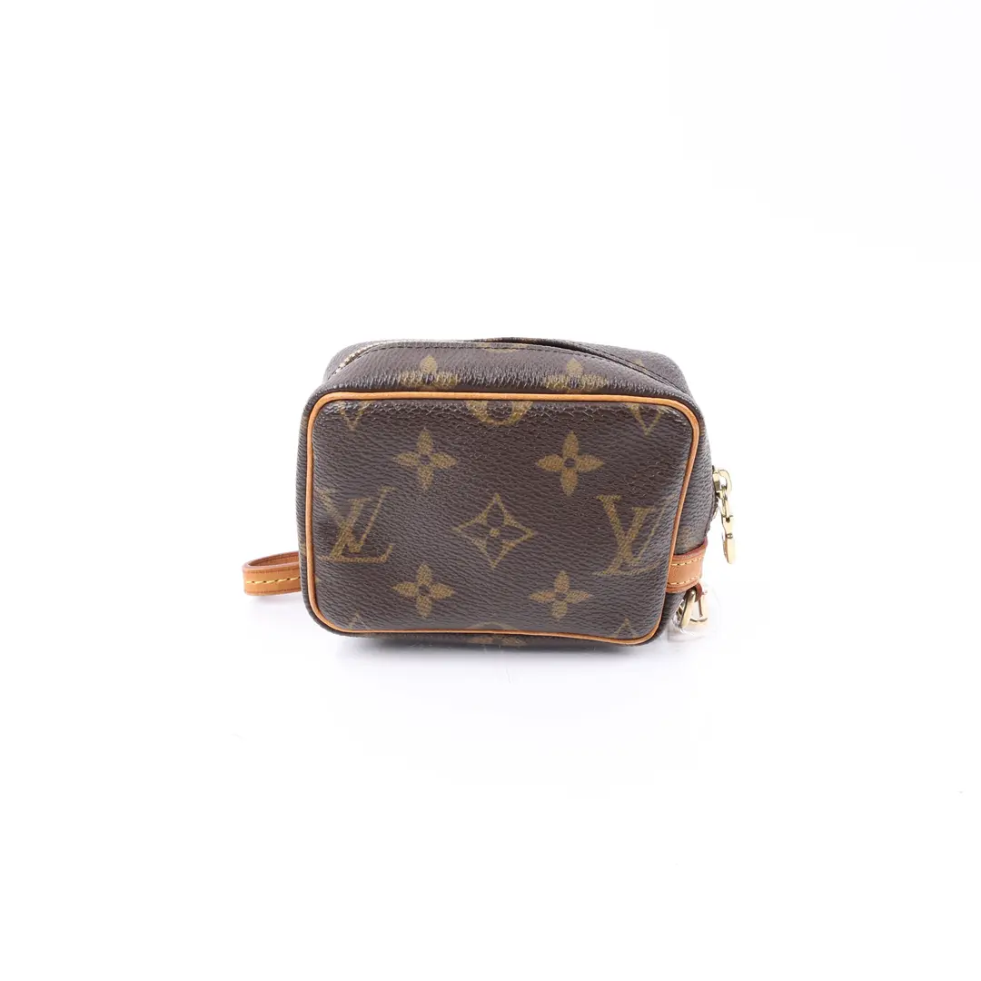 Louis Vuitton Trousse Demi Ronde Brown Monogram Pouch