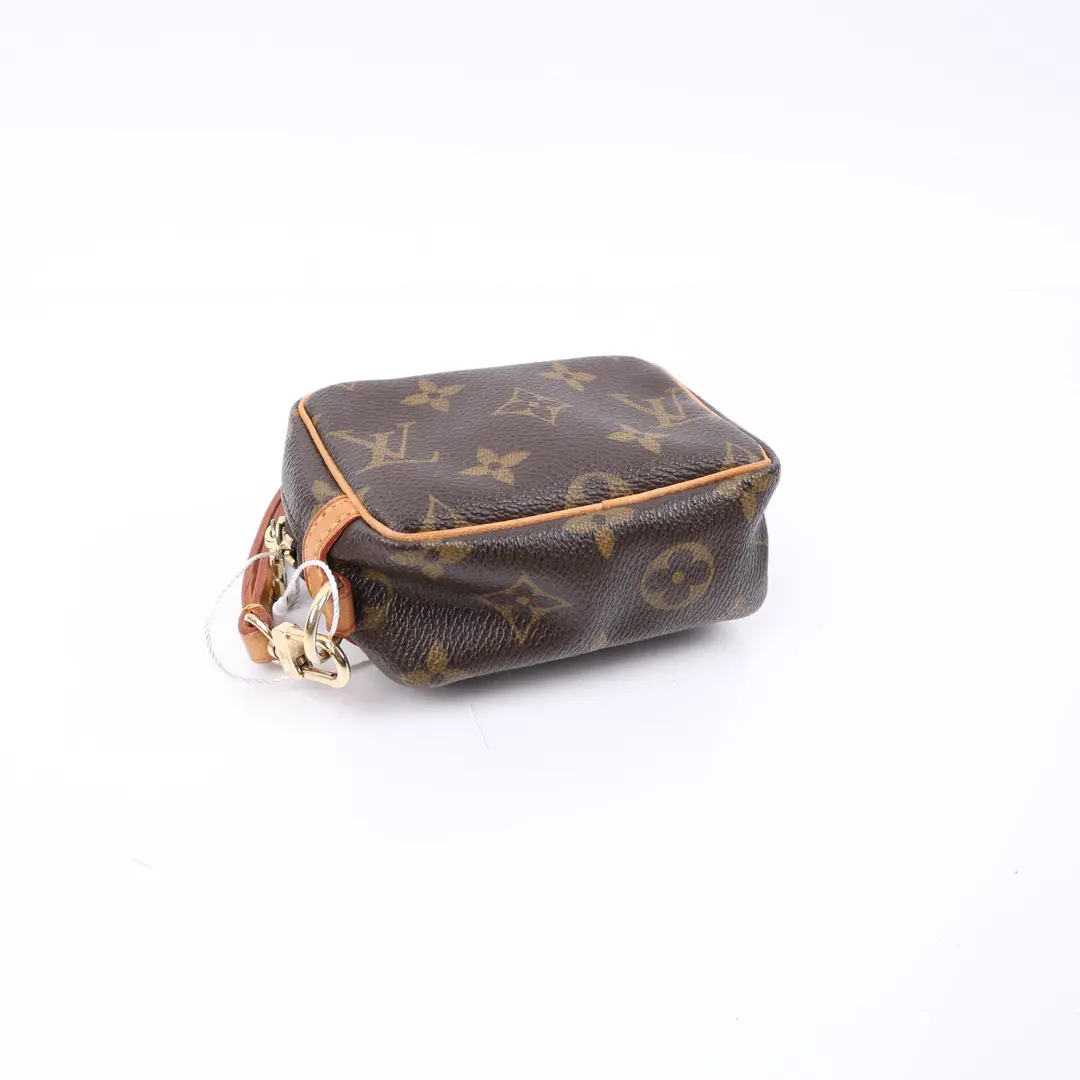 Louis Vuitton Trousse Demi Ronde Brown Monogram Pouch