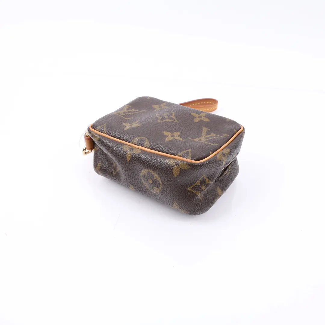 Louis Vuitton Trousse Demi Ronde Brown Monogram Pouch