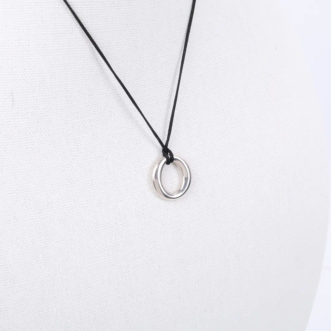 Tiffany & Co. Elsa Peretti Eternal Circle Silver Necklace