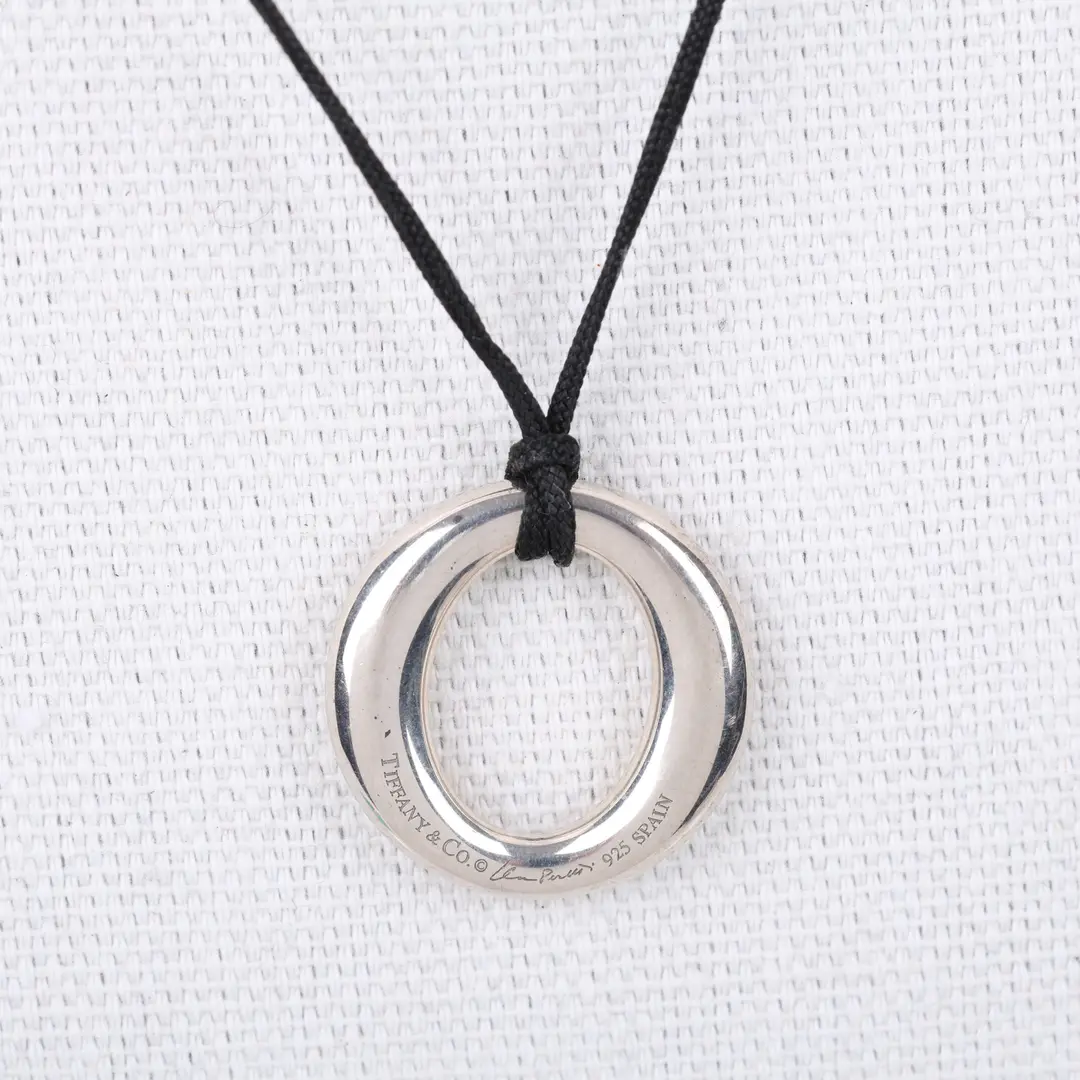 Tiffany & Co. Elsa Peretti Eternal Circle Silver Necklace