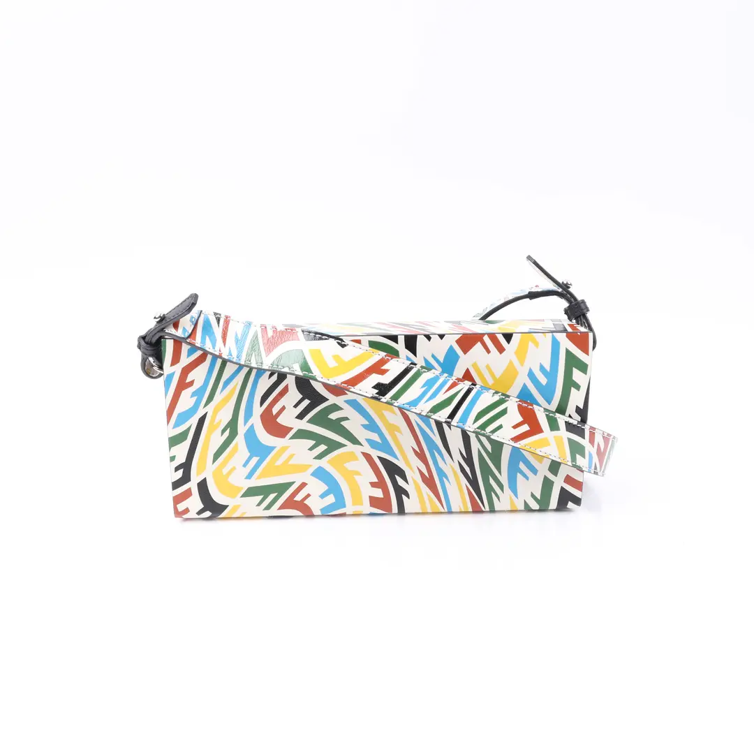 Fendi FF Vertigo Multicolor Leather Shoulder Bag