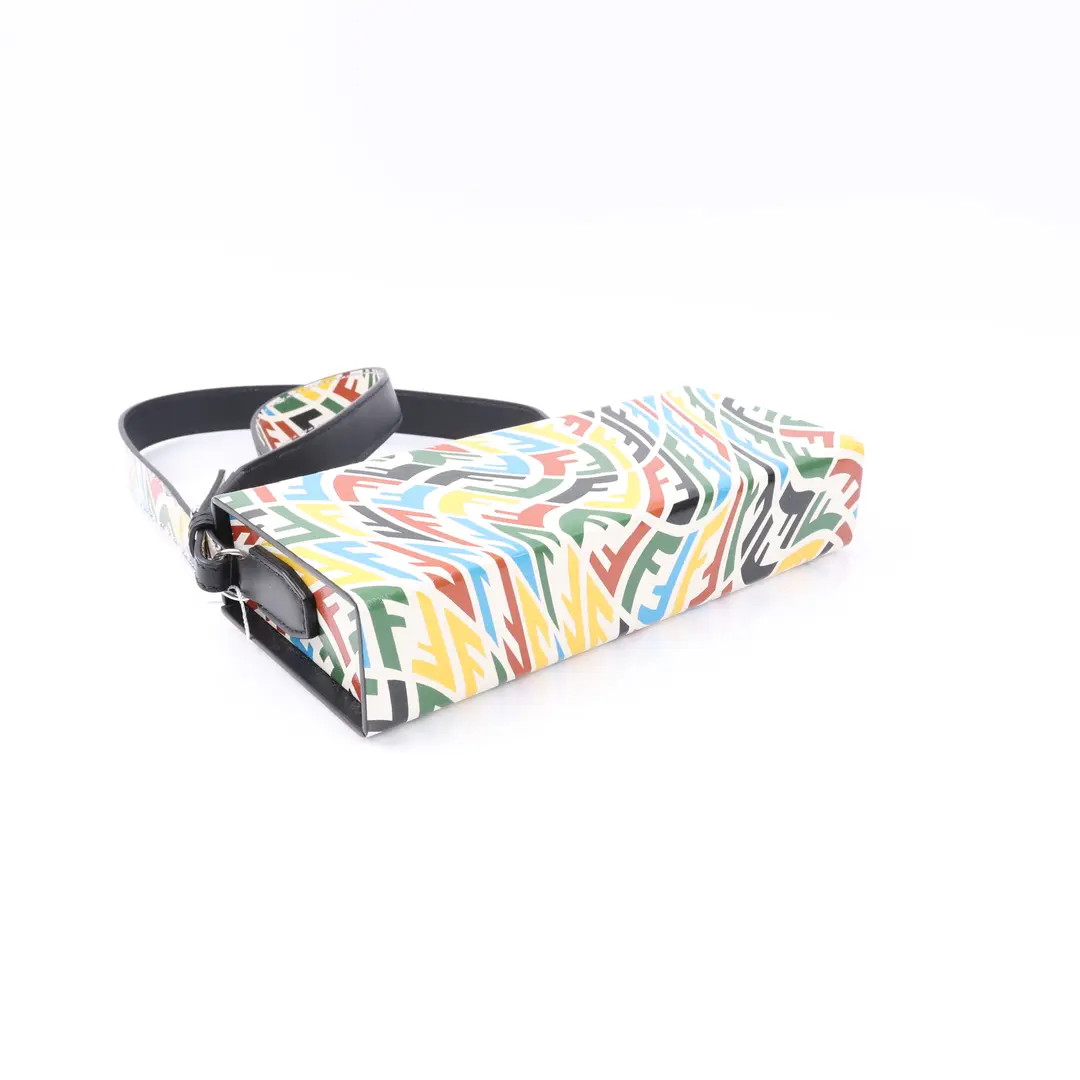 Fendi FF Vertigo Multicolor Leather Shoulder Bag