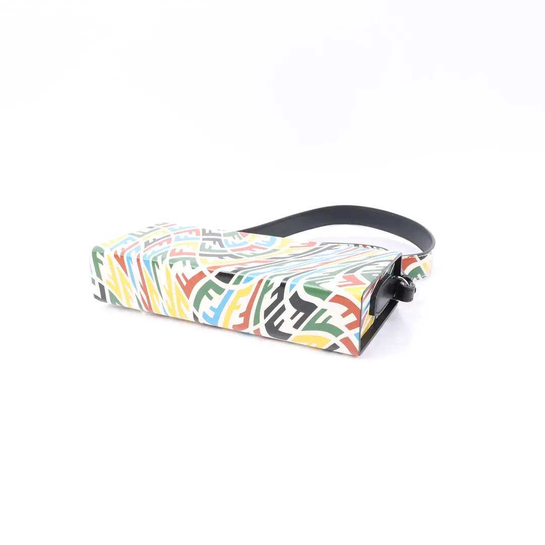 Fendi FF Vertigo Multicolor Leather Shoulder Bag