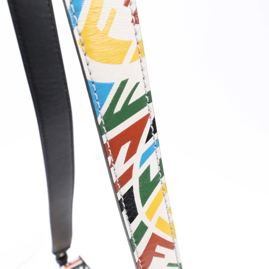 Fendi FF Vertigo Multicolor Leather Shoulder Bag