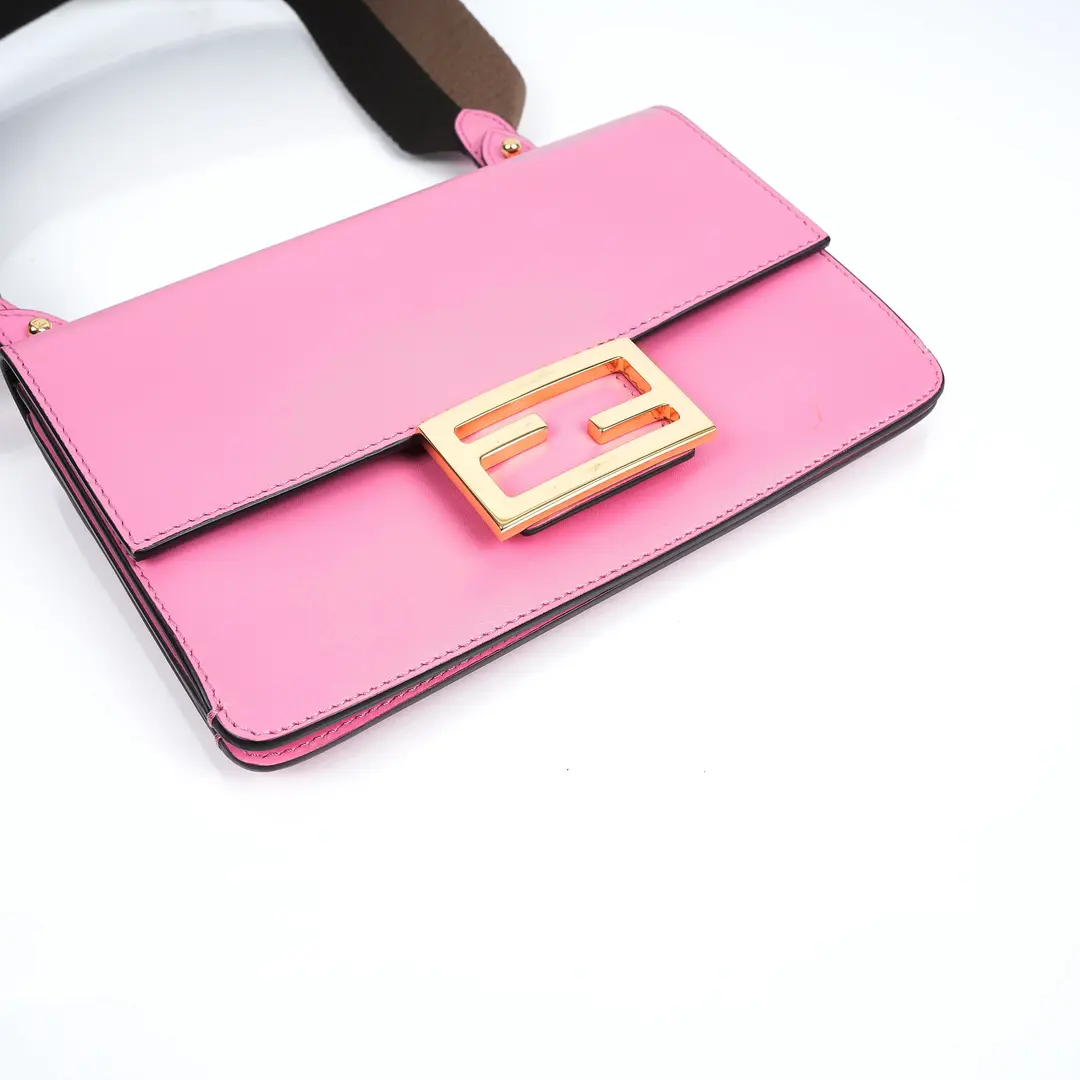 Fendi Baguette Pink Leather Belt Bag
