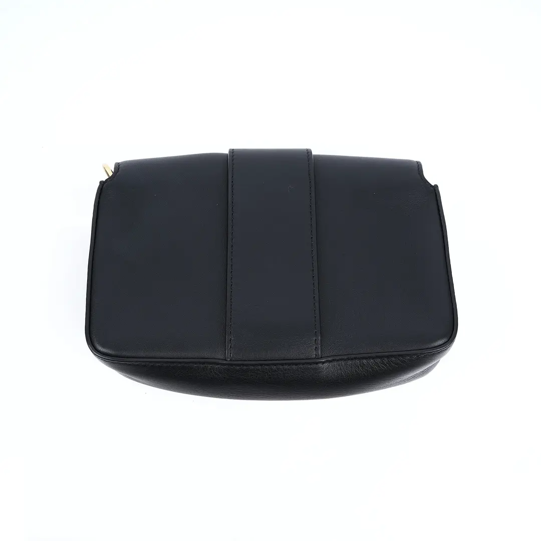 Fendi x Versace Fendace Baguette Black Leather Shoulder Bag
