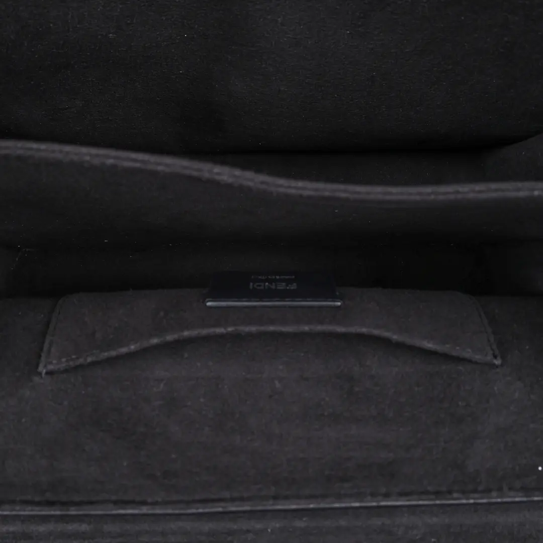 Fendi Kan I Black Leather Shoulder Bag