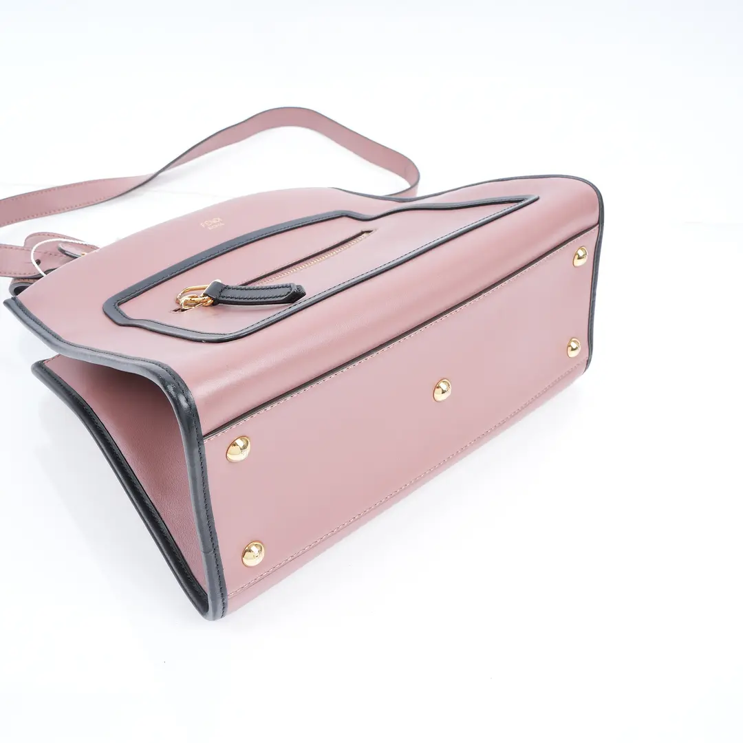 Fendi Runaway Pink Leather Shoulder Bag