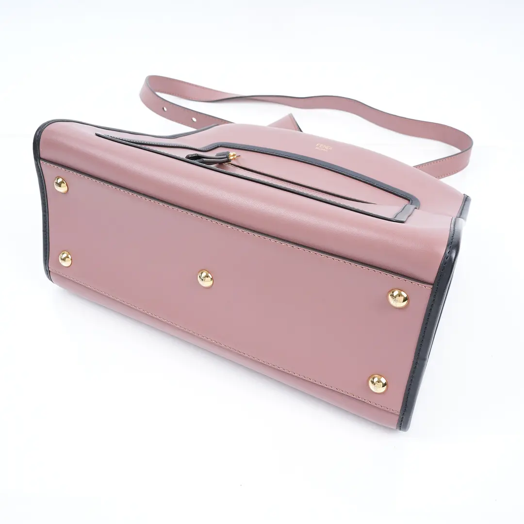Fendi Runaway Pink Leather Shoulder Bag