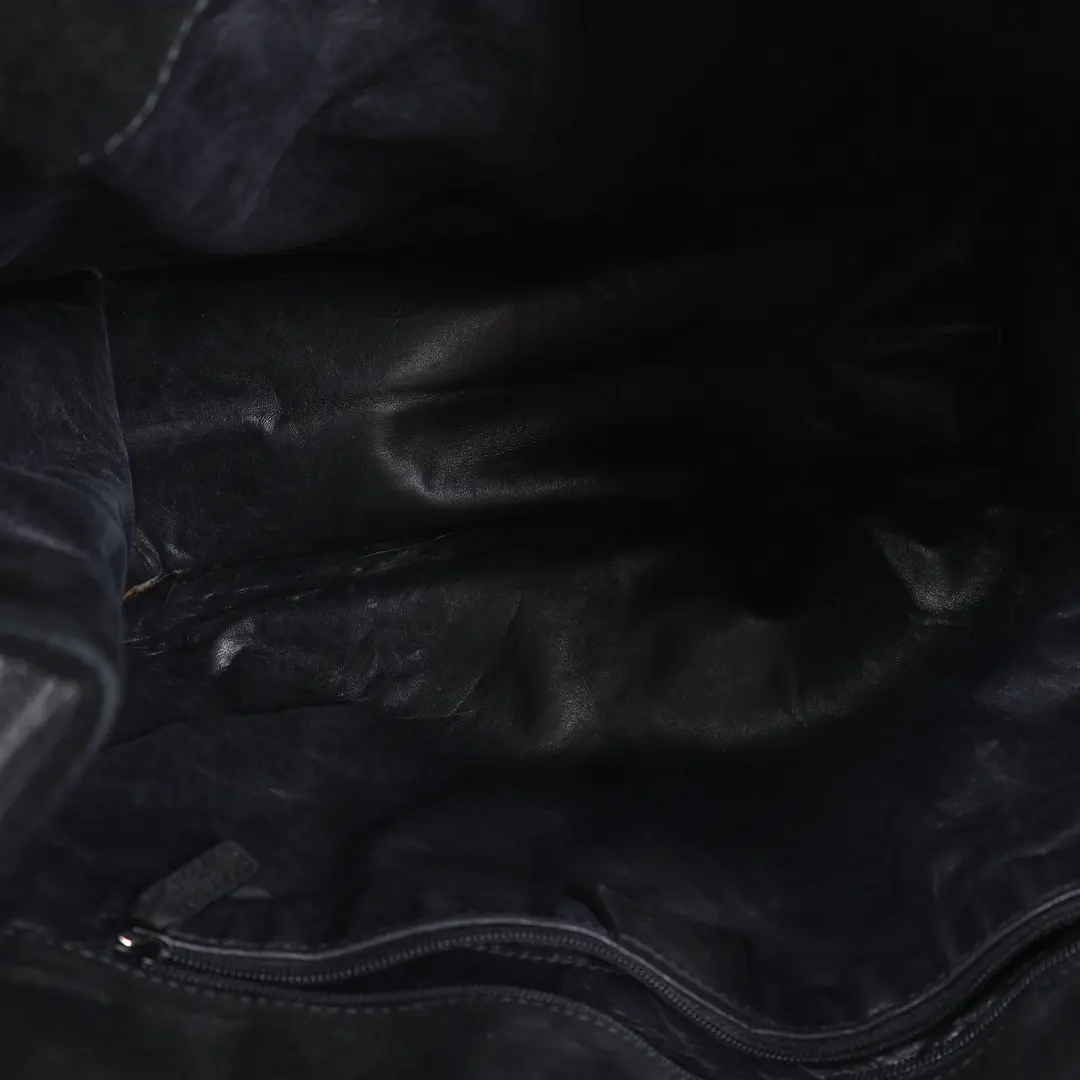 Gucci Vintage Black Suede Hobo Shoulder Bag