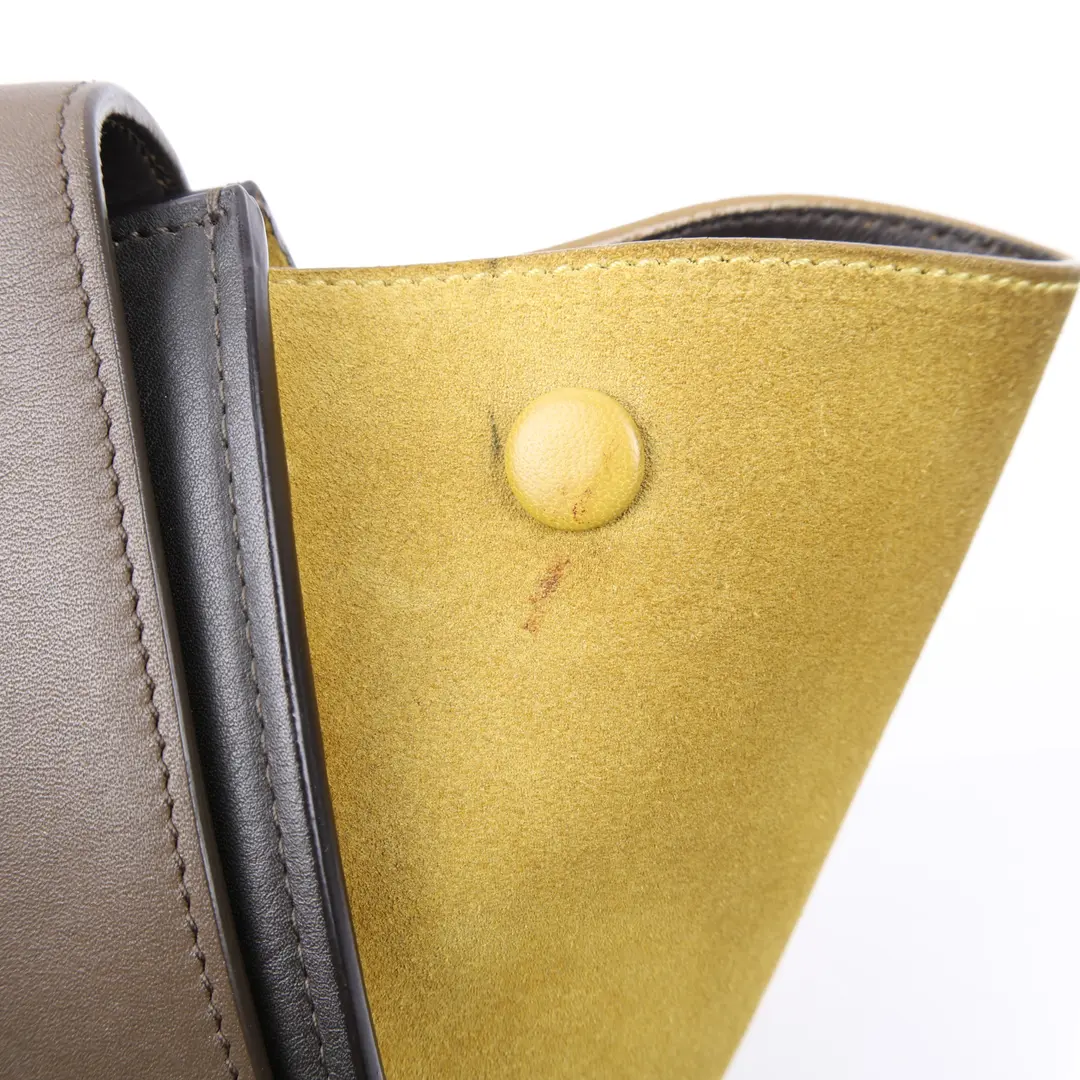 Celine Trapeze Brown Leather Shoulder Bag