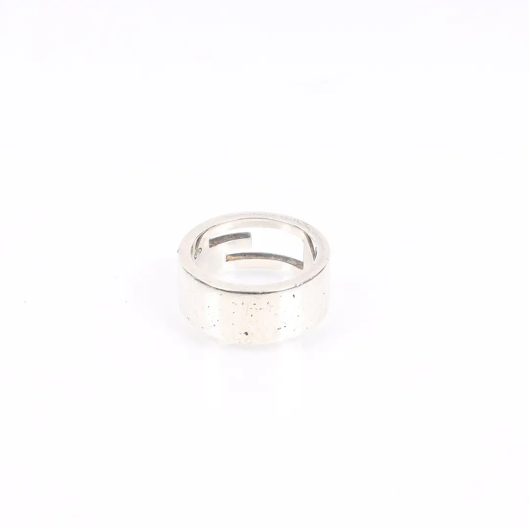 Gucci G Cut-Out Silver Sterling Silver Ring