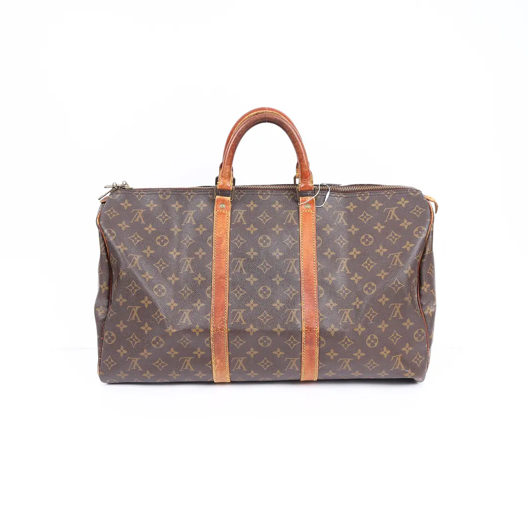 Louis Vuitton Keepall Brown Monogram Canvas Duffle Bag