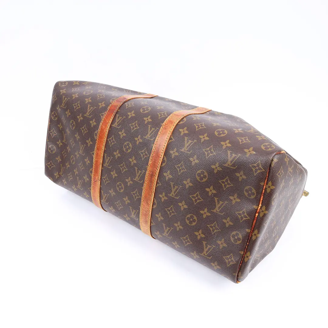 Louis Vuitton Keepall Brown Monogram Canvas Duffle Bag