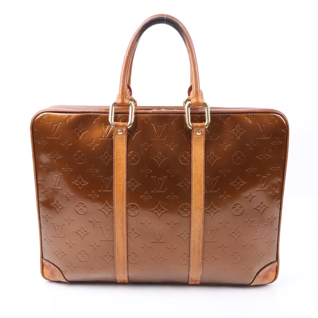 Louis Vuitton Mercer Brown Monogram Vernis Briefcase