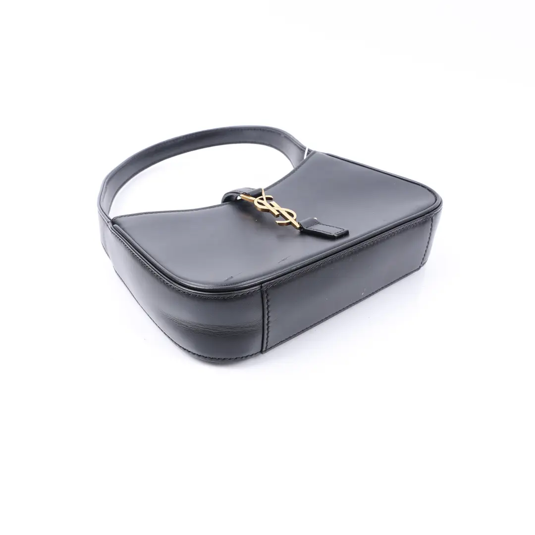 Saint Laurent Le 5 a 7 Black Leather Shoulder Bag