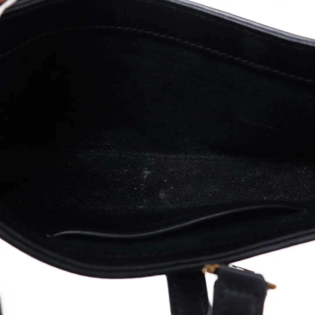 Saint Laurent Le 5 a 7 Black Leather Shoulder Bag