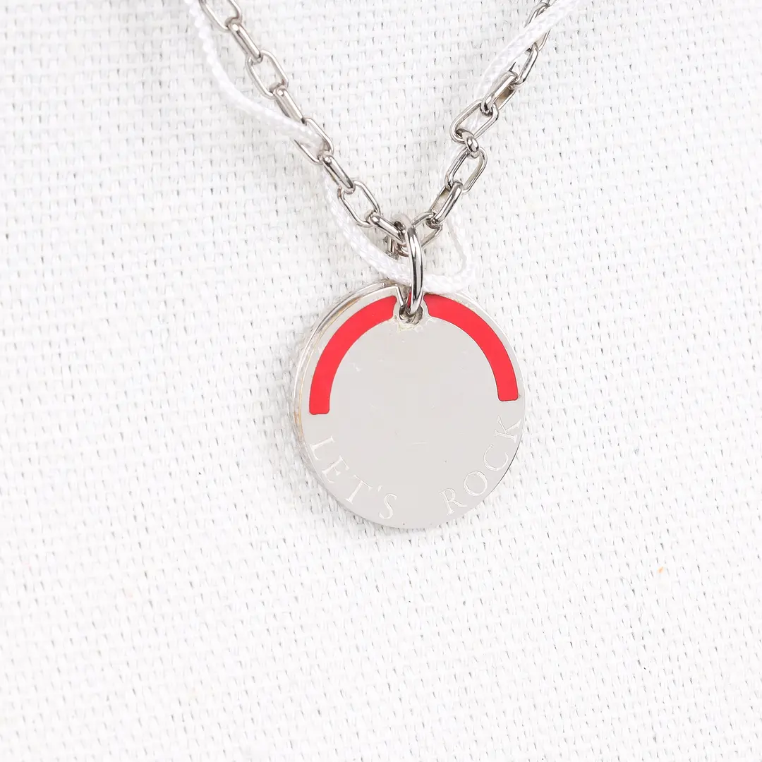 Hermes Let's Rock Silver Palladium Plated Necklace