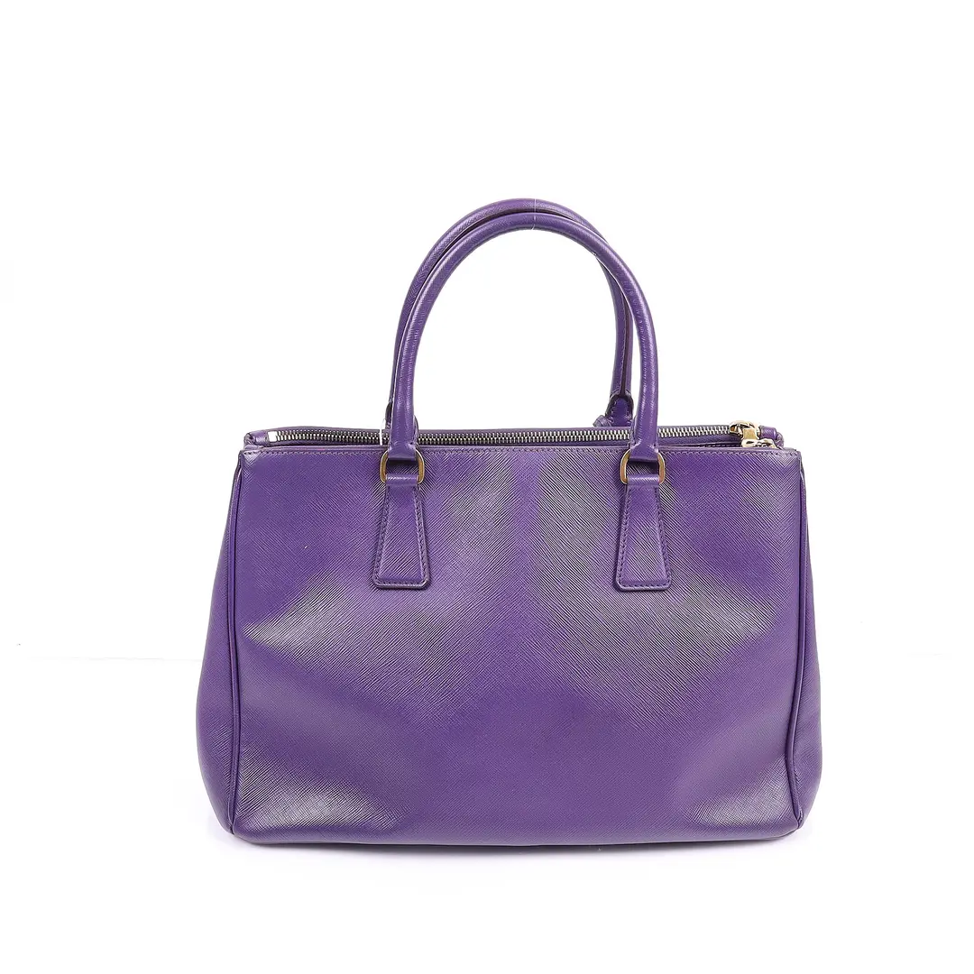 Prada Galleria Purple Saffiano Leather Tote Bag