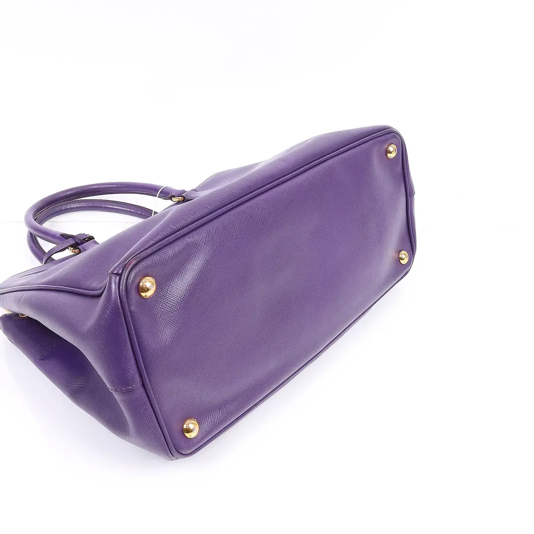 Prada Galleria Purple Saffiano Leather Tote Bag