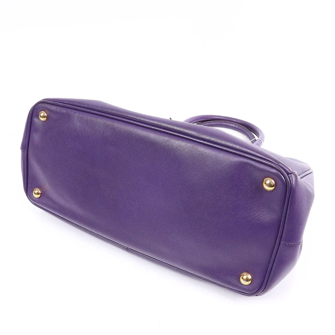 Prada Galleria Purple Saffiano Leather Tote Bag