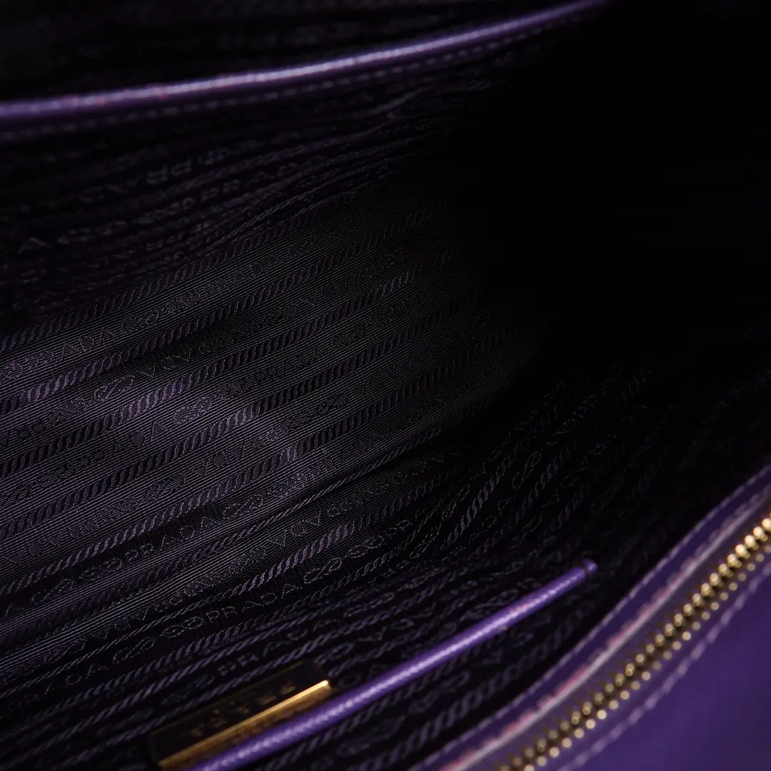 Prada Galleria Purple Saffiano Leather Tote Bag