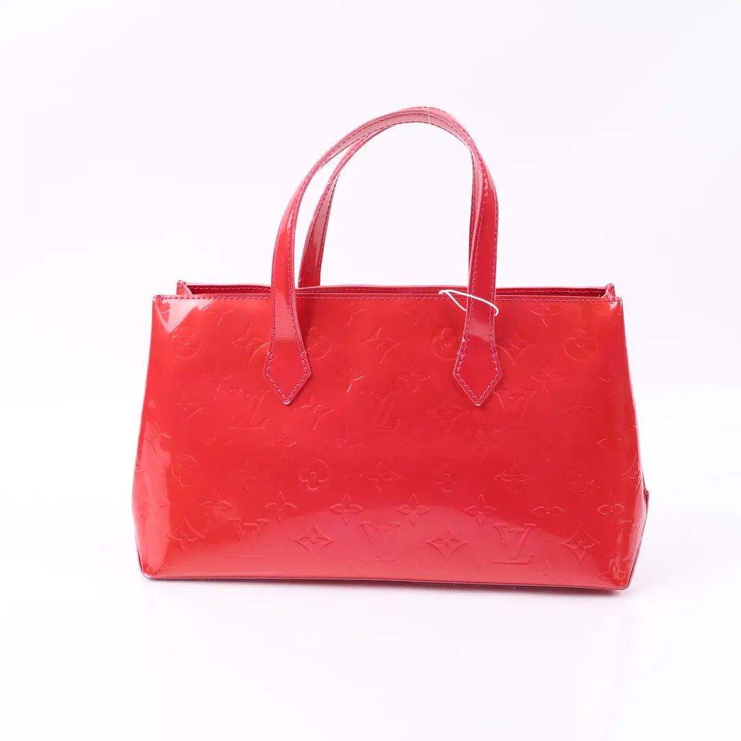 Louis Vuitton Wilshire PM Red Monogram Vernis Tote Bag