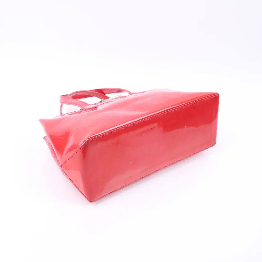 Louis Vuitton Wilshire PM Red Monogram Vernis Tote Bag