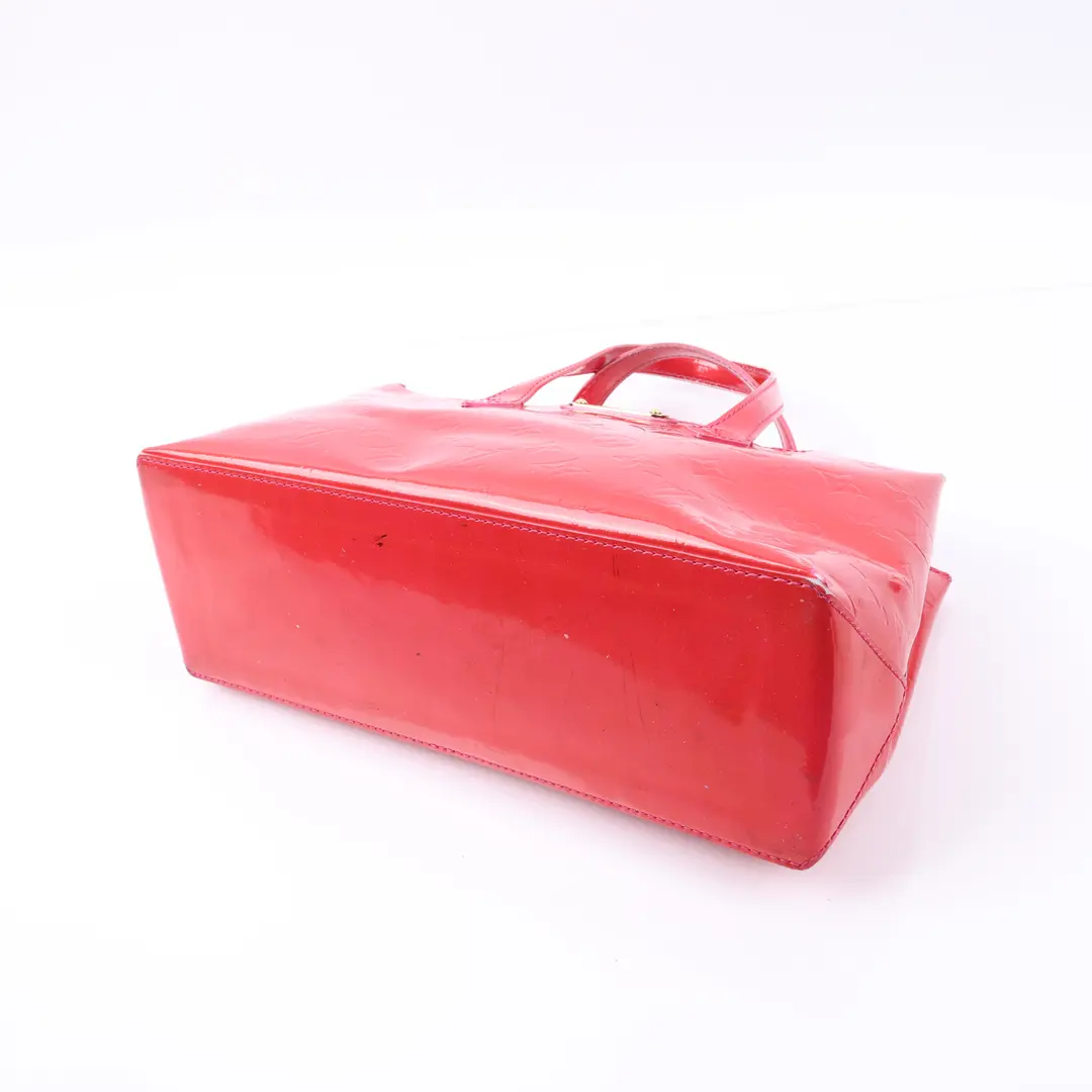 Louis Vuitton Wilshire PM Red Monogram Vernis Tote Bag