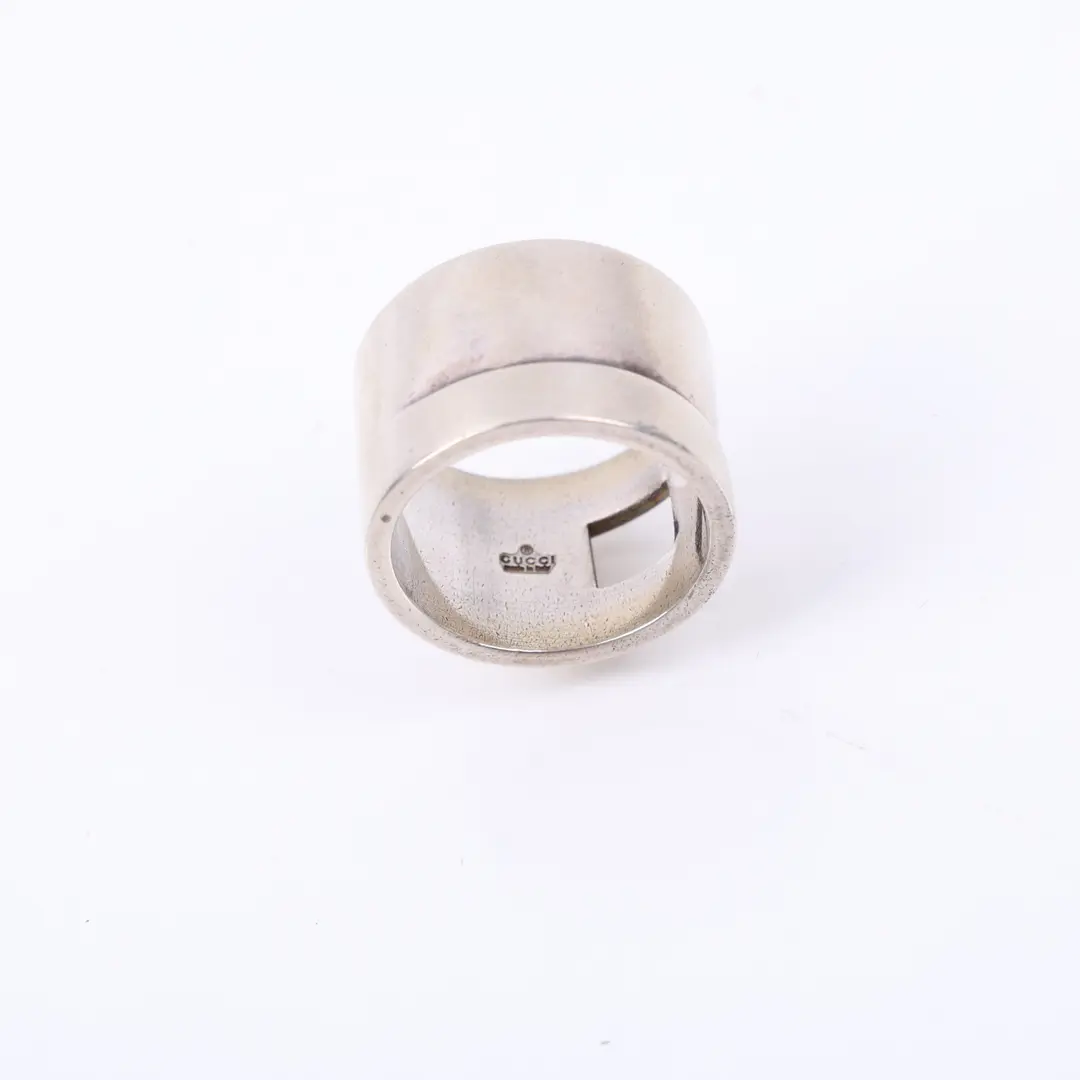 Gucci Cut-out G Silver 925 Sterling Silver Ring