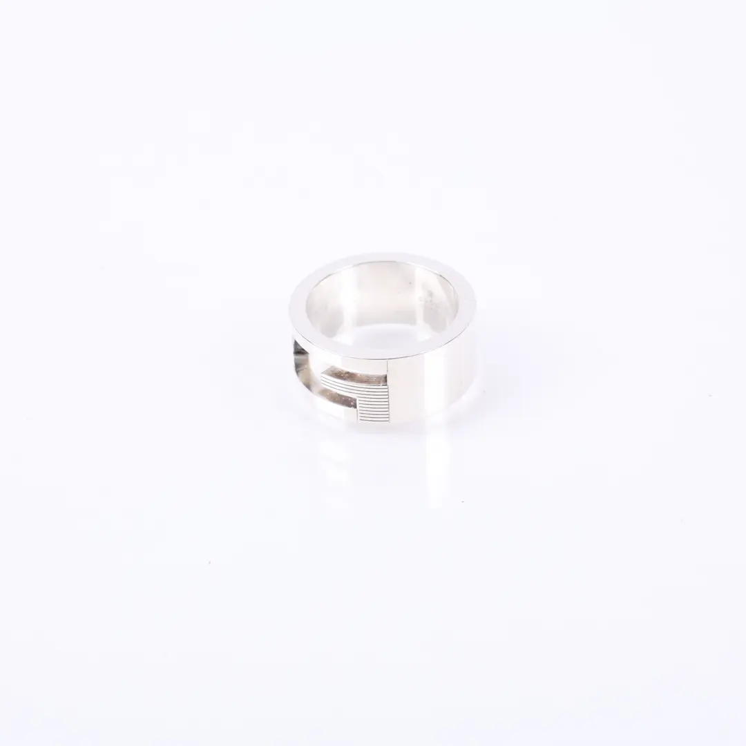 Gucci G Cut-Out Silver Sterling Silver Ring