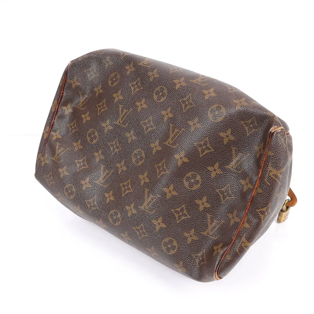 Louis Vuitton Speedy 30 Brown Monogram Canvas Handbag