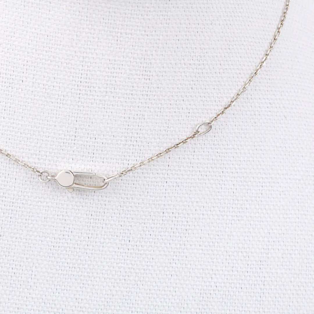 Gucci Trademark Square Silver Sterling Silver Necklace