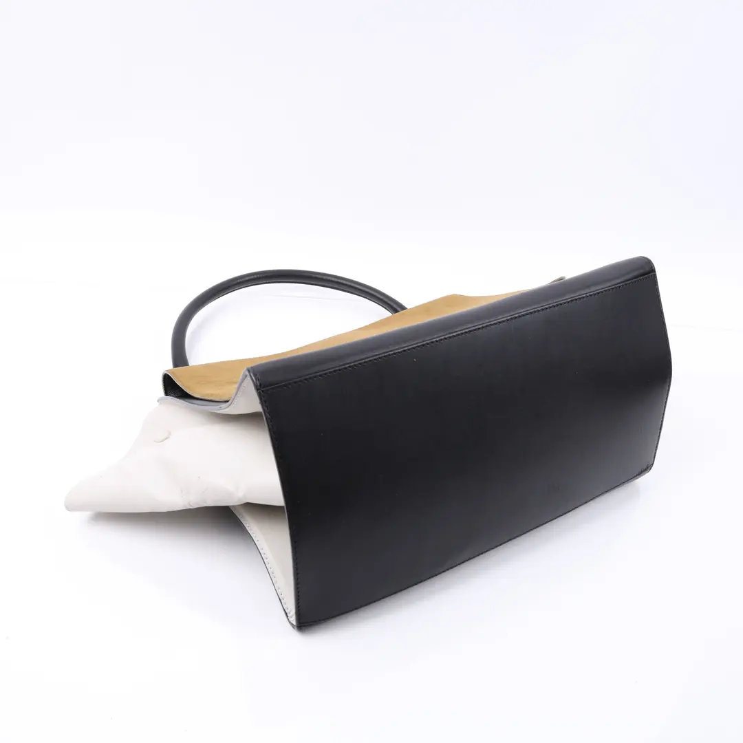 Celine Trapeze Black Leather Handbag