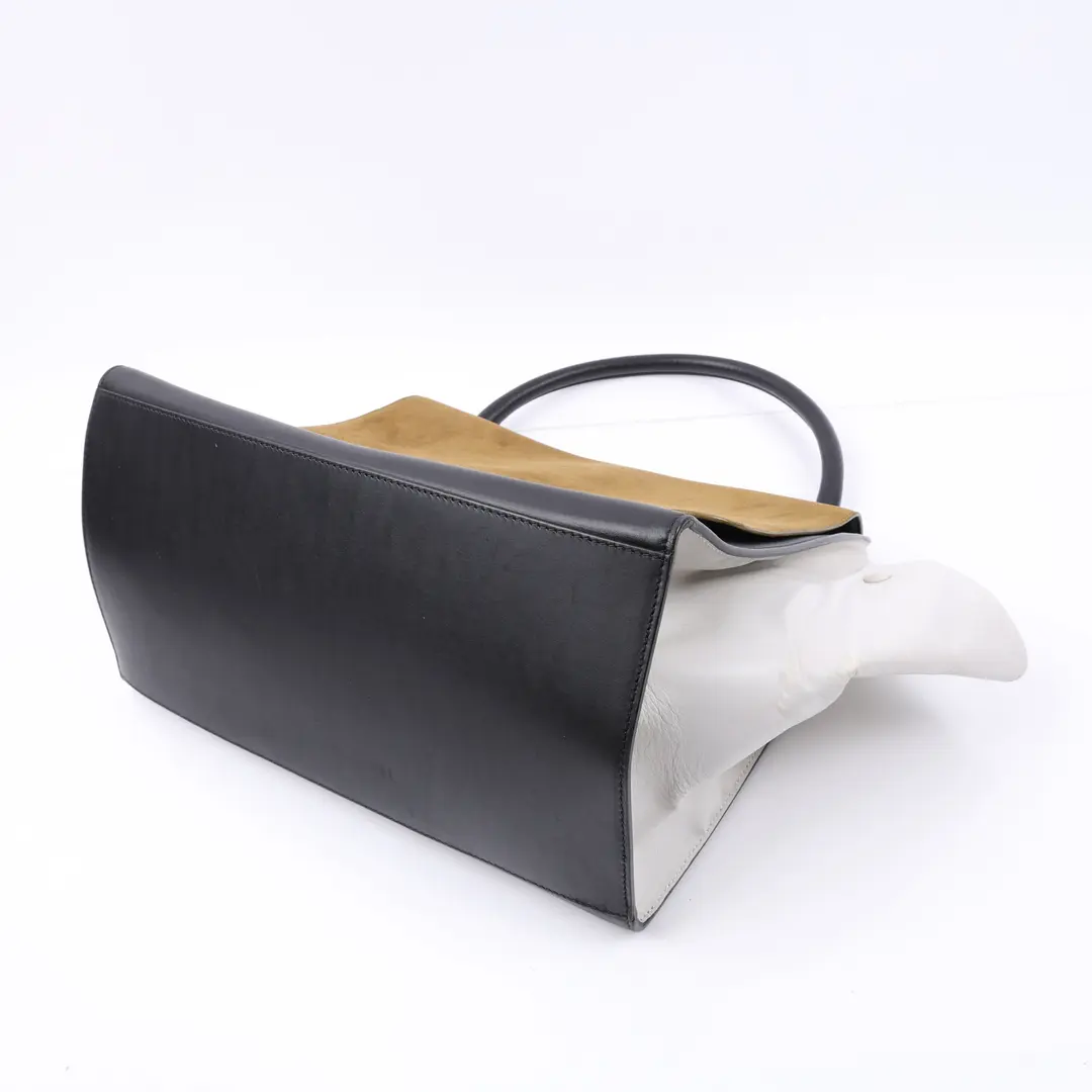 Celine Trapeze Black Leather Handbag
