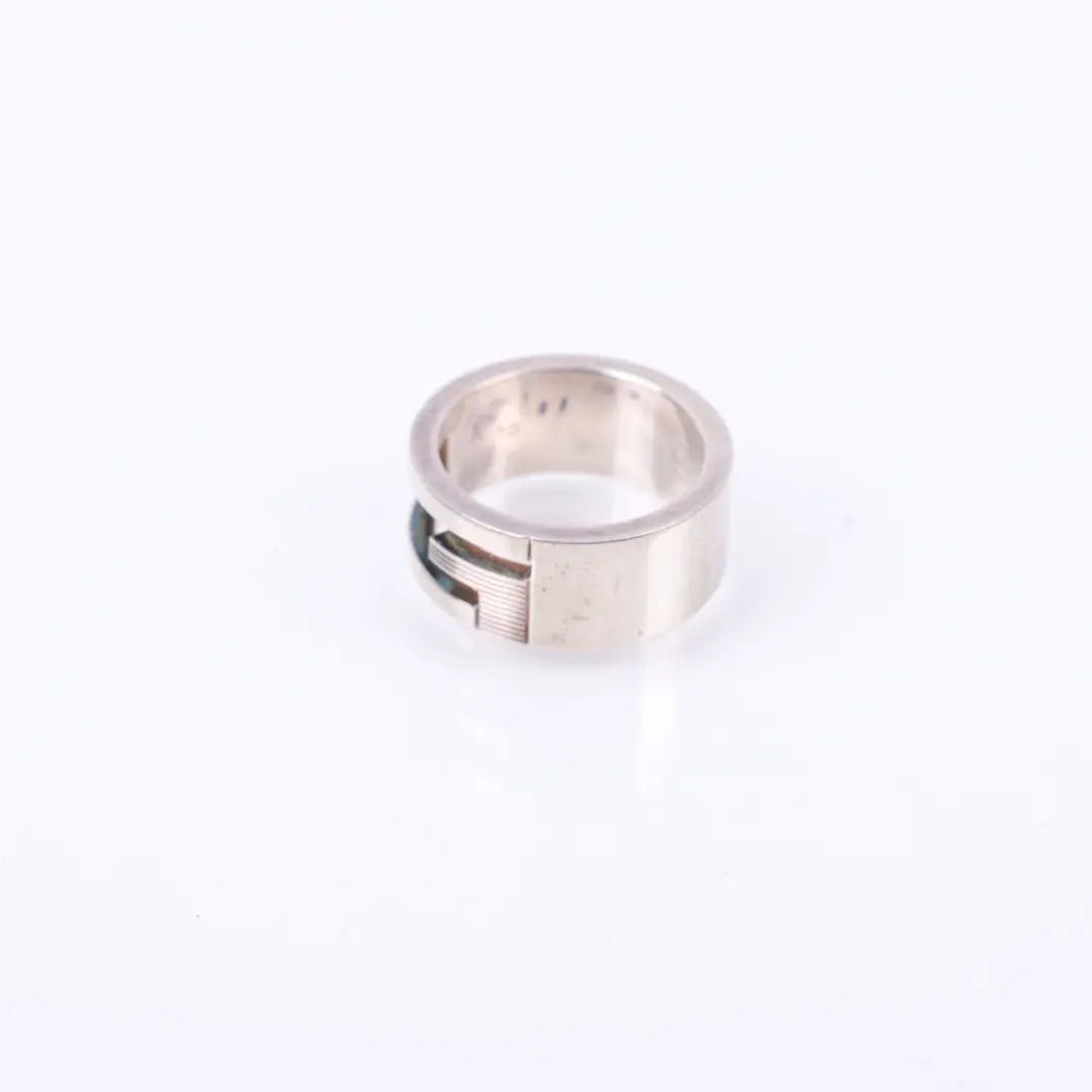 Gucci G Cut-out Silver Sterling Silver Ring