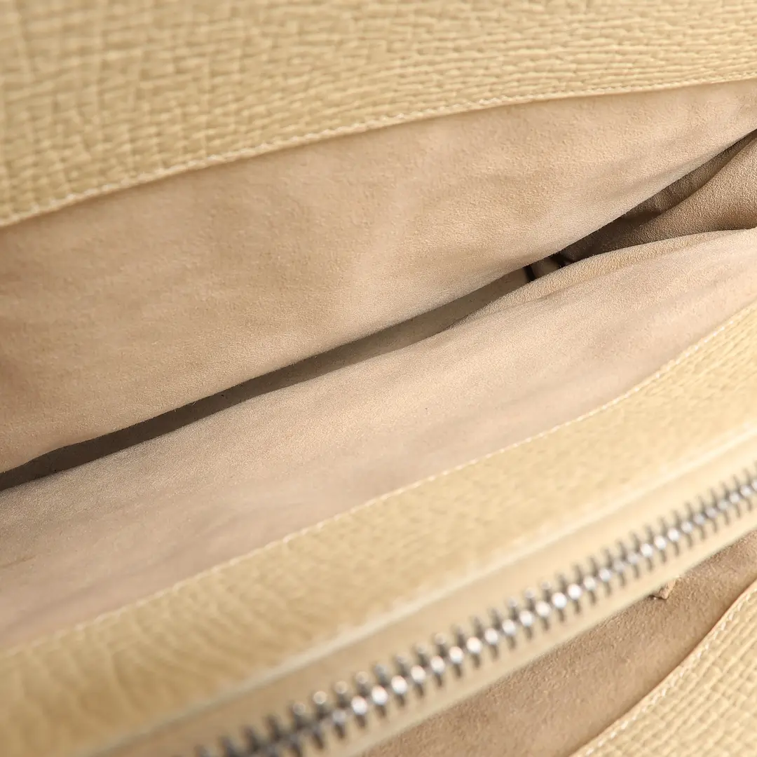 Loewe Vintage Structured Beige Leather Tote Bag