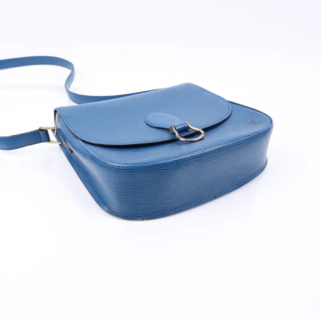 Louis Vuitton Jeune Fille Blue Epi Leather Shoulder Bag