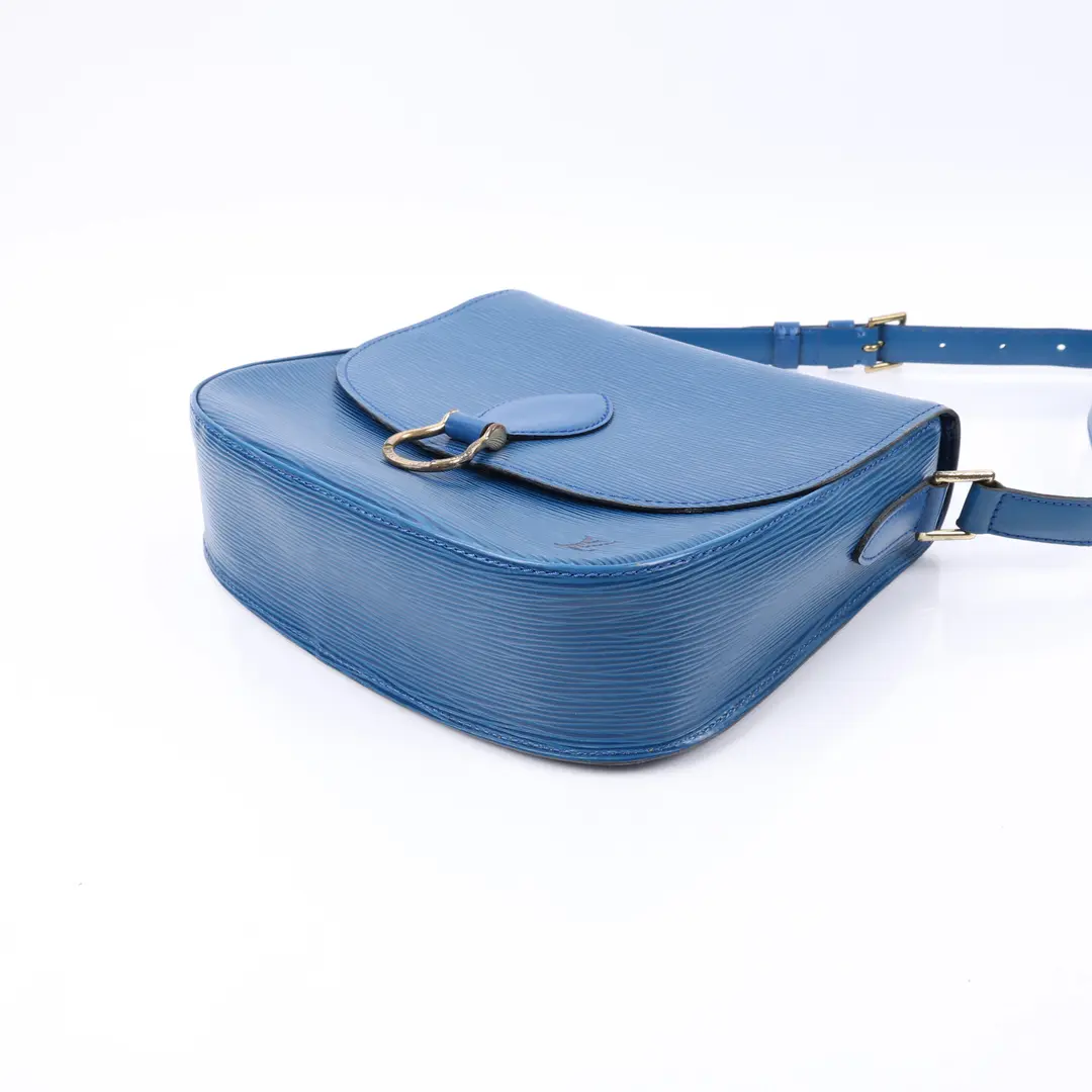 Louis Vuitton Jeune Fille Blue Epi Leather Shoulder Bag