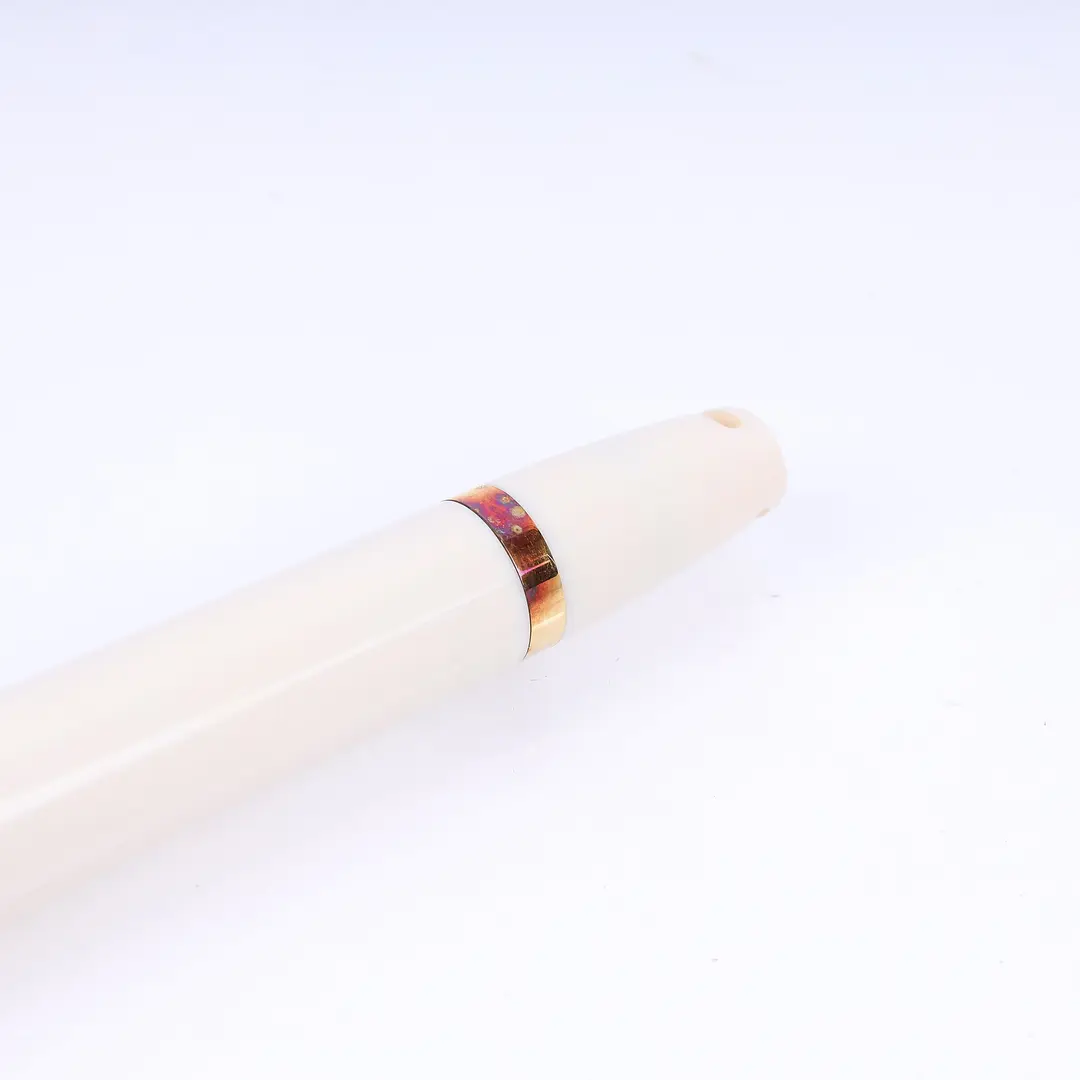 Louis Vuitton Scribe Cream Resin Gold Ballpoint Pen