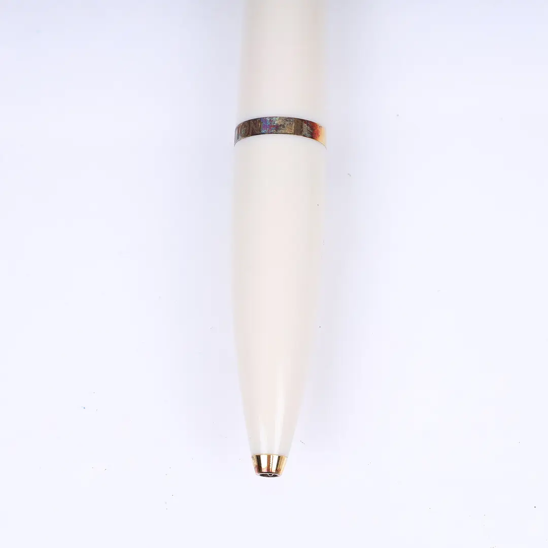 Louis Vuitton Scribe Cream Resin Gold Ballpoint Pen