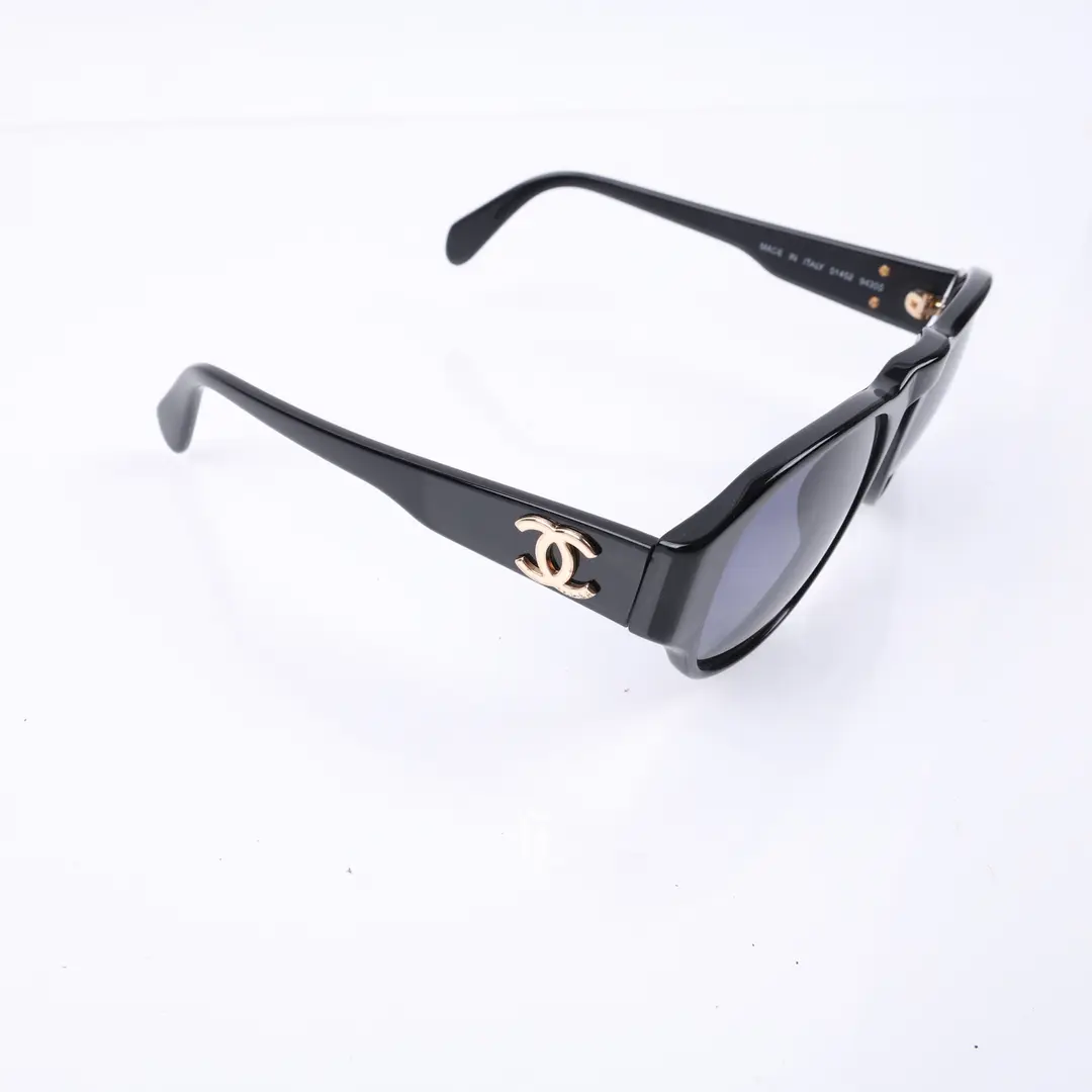 Chanel 01452 Black Acetate Sunglasses