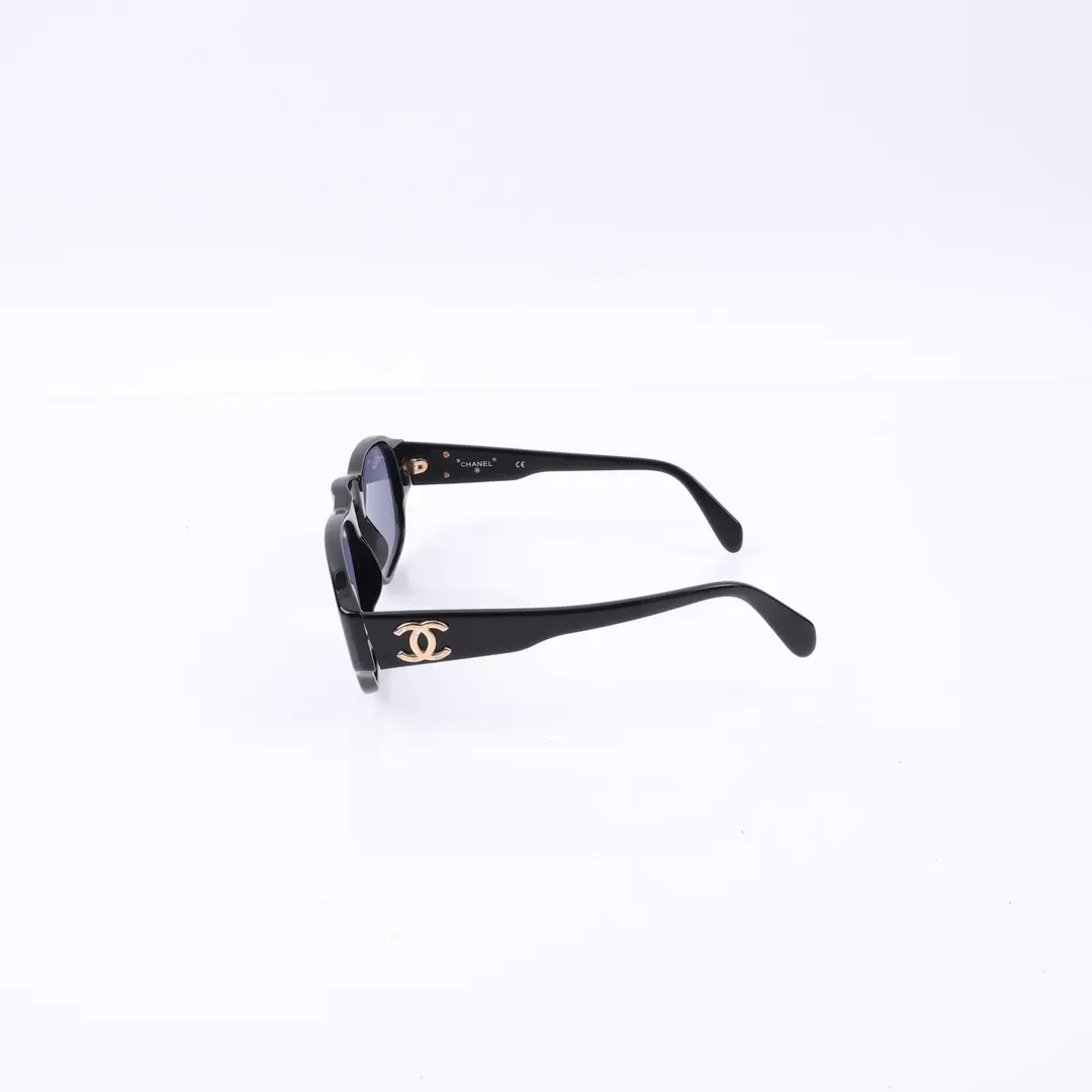 Chanel 01452 Black Acetate Sunglasses