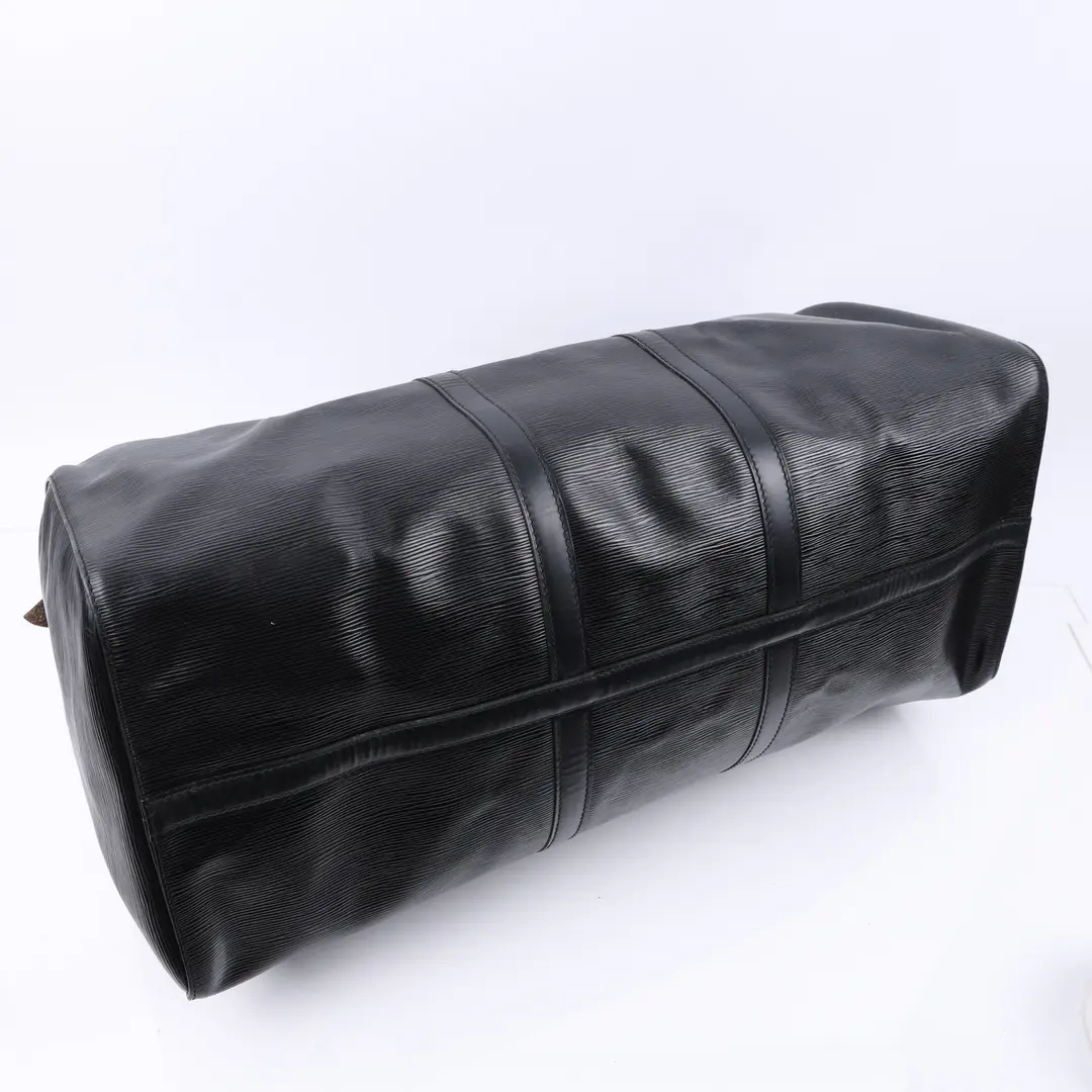 Louis Vuitton Keepall Black Epi Leather Duffle Bag